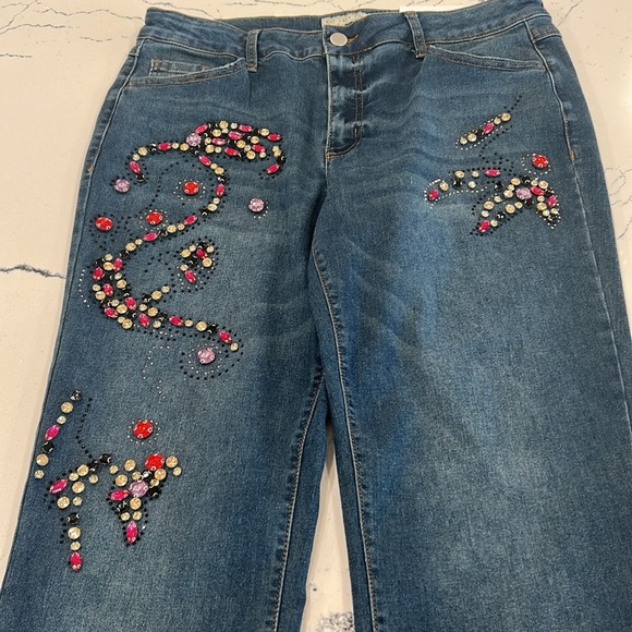 EST. 1946 Mid-Rise Skinny with Colored Shiny Stones on Front sz.14 NWT - Picture 2 of 8